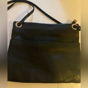 Margot Small Black Leather Crossbody Purse